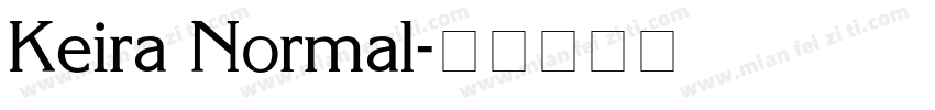 Keira Normal字体转换